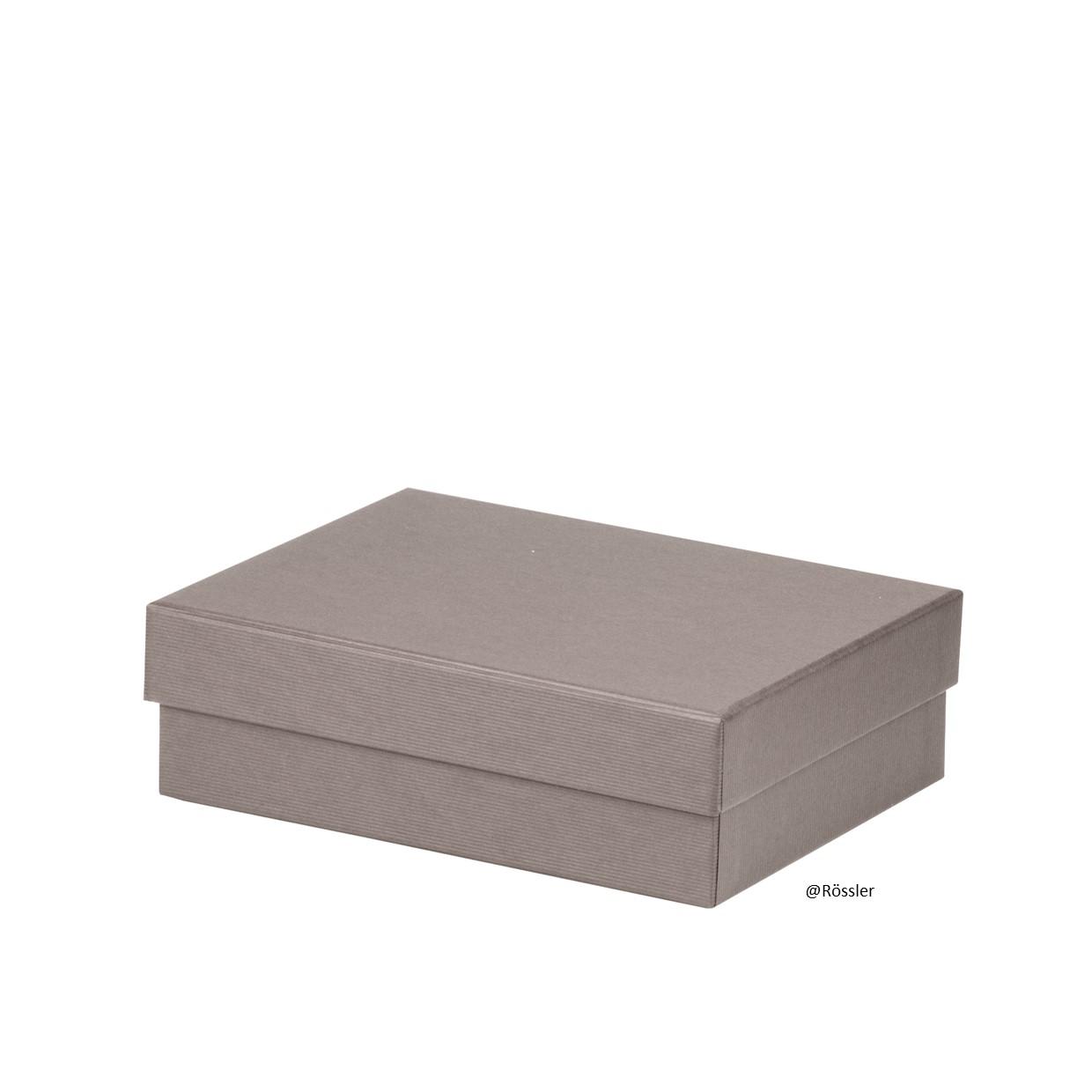 Geschenkschachtel 140x190x60 mm Taupe